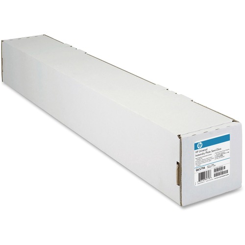 Designjet Large Format Instant Dry Satin-Finish Photo Paper, 24" X 100 Ft, White