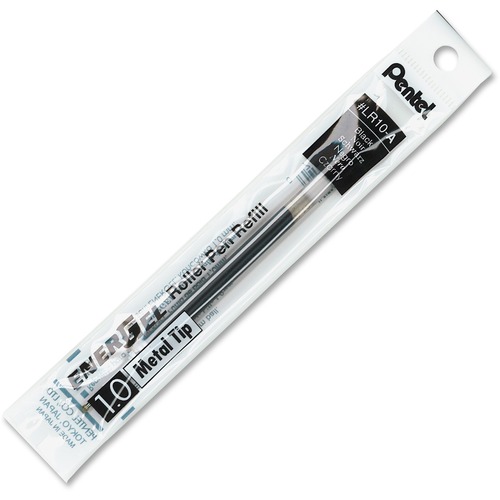 Refill For Pentel Energel Retractable Liquid Gel Pens, Bold, Black Ink