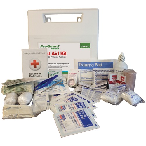 First Aid Kit For 50 People, 194-Pieces, Plastic Case