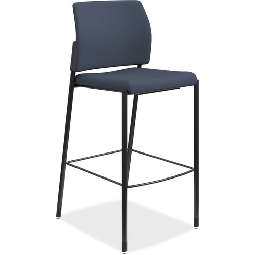Accommodate Series Cafe Stool, Armless, Navy, Fabric