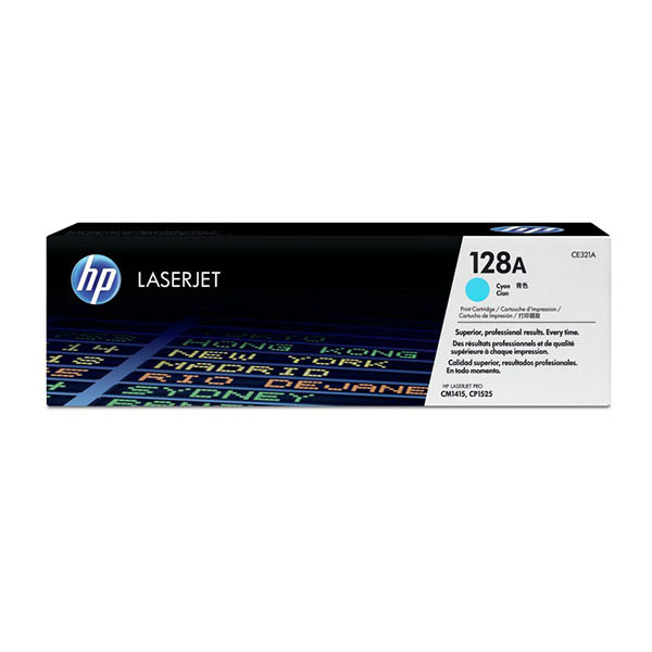 Hewlett-Packard  Toner Cartridge, HP 128A, 1300 Page Yield, Cyan