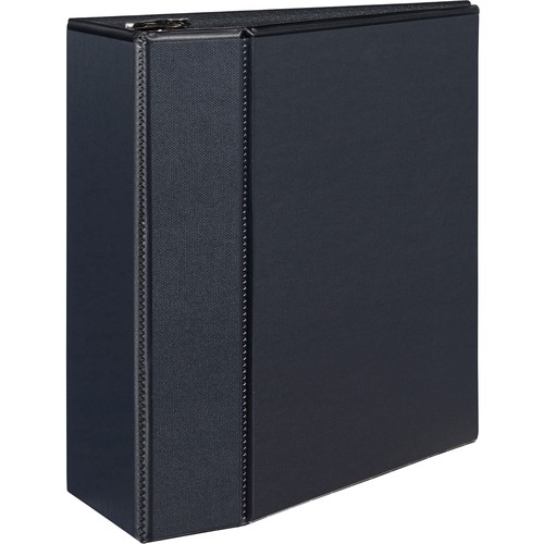 Durable View Binder W/locking Ezd Rings, 11 X 8 1/2, 5" Cap, Black