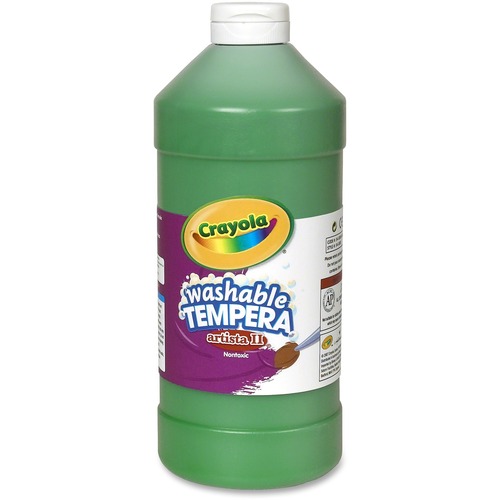 Artista Ii Washable Tempera Paint, Green, 32 Oz