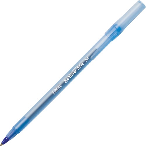 Round Stic Xtra Life Ballpoint, Blue Ink, 1mm, Medium, 60/box