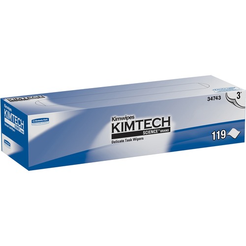 Kimwipes Delicate Task Wipers, 3-Ply, 11 4/5 X 11 4/5, 119/box, 15 Boxes/carton