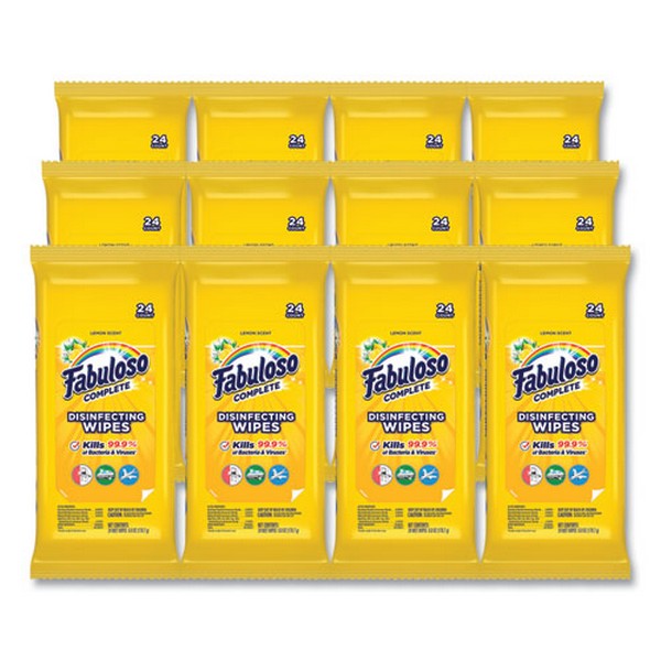 WIPES,FBLSO,LEMON,24CT,WH