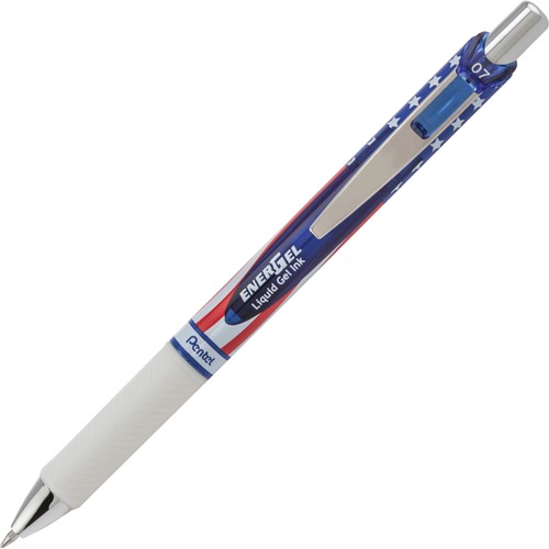 Liquid Gel Pens, Stars/Stripes, .7mm, 2/PK, BK Ink