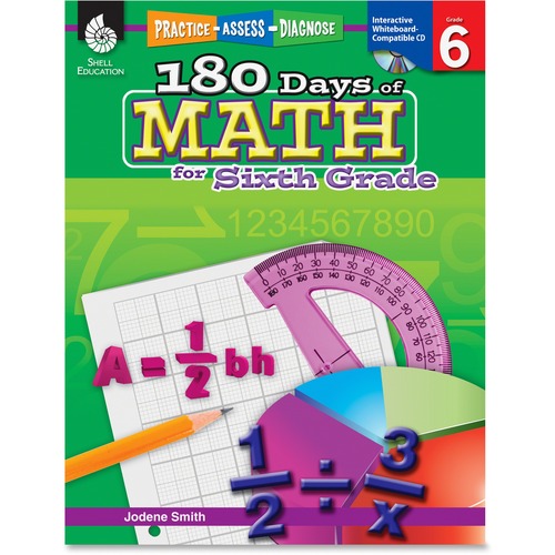 BOOK,180 DAYS OF MATH,GRD 6