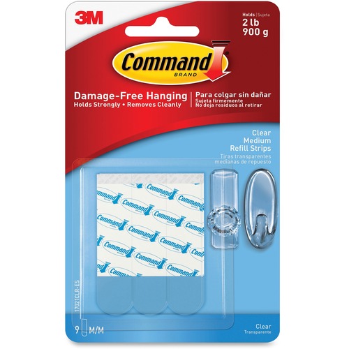 Clear Refill Strips, 5/8 X 1 3/4, 9/pack
