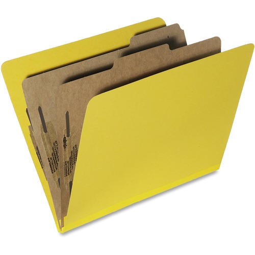 7530015567918, TOP TAB CLASSIFICATION FOLDERS, LETTER, 6-SECTION, YELLOW, 10/PK