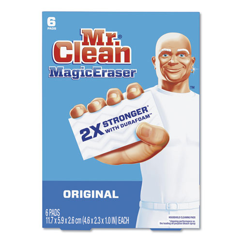 MAGIC ERASER, 2 3/10 X 4 3/5 X 1, WHITE, 6/PACK