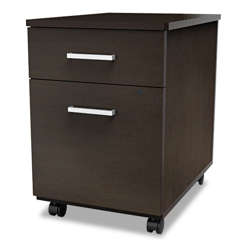 Trento Line Mobile Pedestal File, Box/file Drawer, Mocha