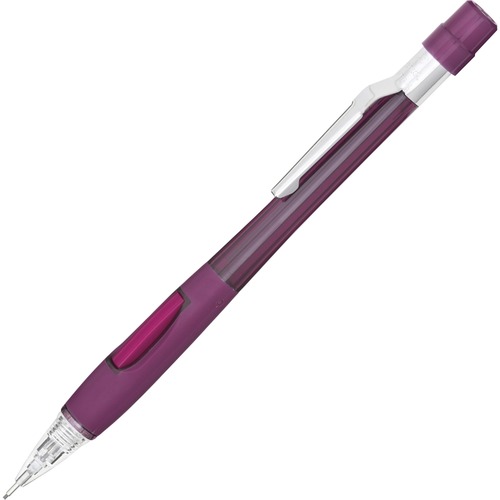 Quicker Clicker Mechanical Pencil, 0.9 Mm, Transparent Burgundy Barrel