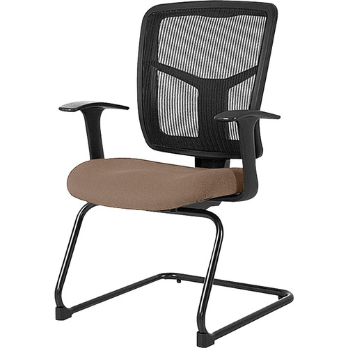 Guest Chair,Mesh BK,Fabric Mesh Seat,27"x27-1/2"x41",Malted
