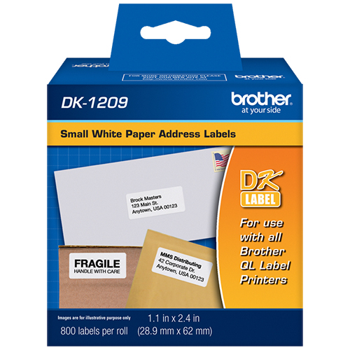 Brother Small Address Die-Cut Paper Label (800 Labels/Pkg)
