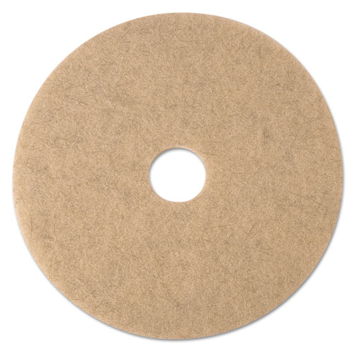 Ultra High-Speed Natural Blend Floor Burnishing Pads 3500, 21" Dia., Tan, 5/ct