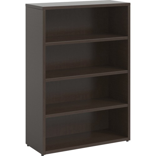 Bookcase, 4-Shelf, Prominence, 34"Wx12"Dx48"H, Espresso