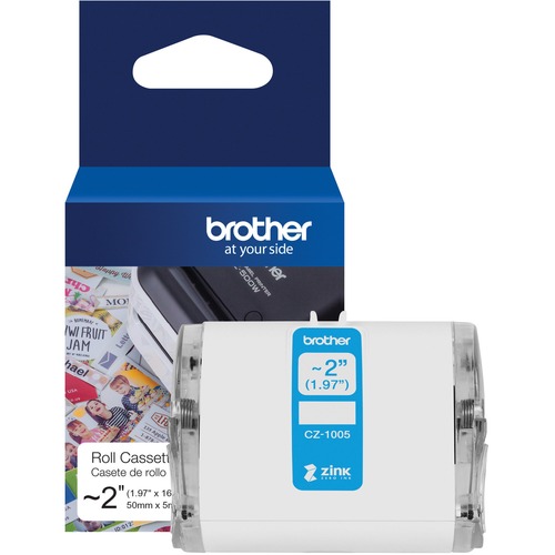 Brother VC-500W ZINC hAppy (CZ-1005) Full Colour Continuous Label Roll (50mm Wide x 5m Long)