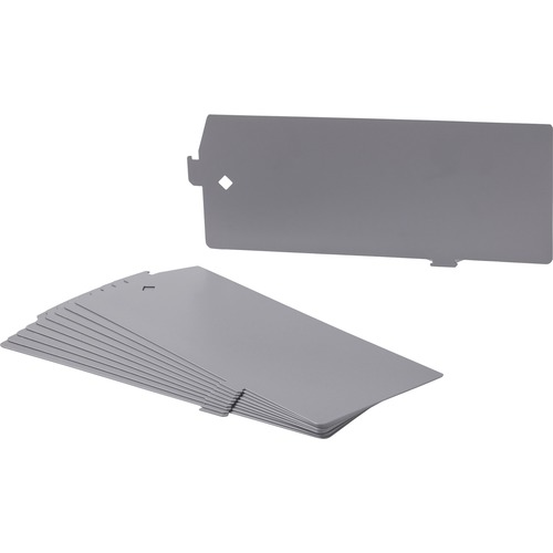 Lateral Files Divider Kit, 10/BX, Platinum Gray