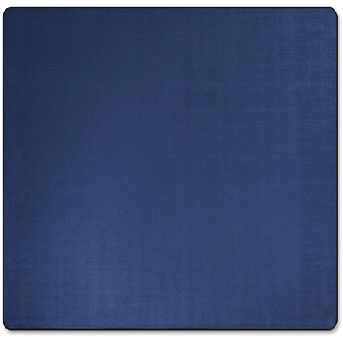 Traditional Rug, Solids, 6'x6', Royal Blue