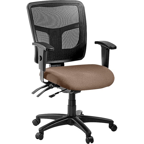 Mid-Back Chair,Ergomesh,25-1/4"x23-1/2"x40-1/2",Malted