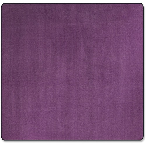 Solid Traditional Rug, Square, 12'x12', Purple
