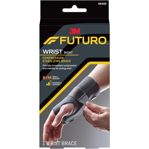 Energizing Wrist Support, S/M, Right Hand, Black