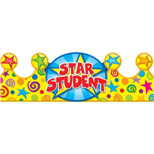 Star Student Crown, 23-1/2"x4", Multi Color