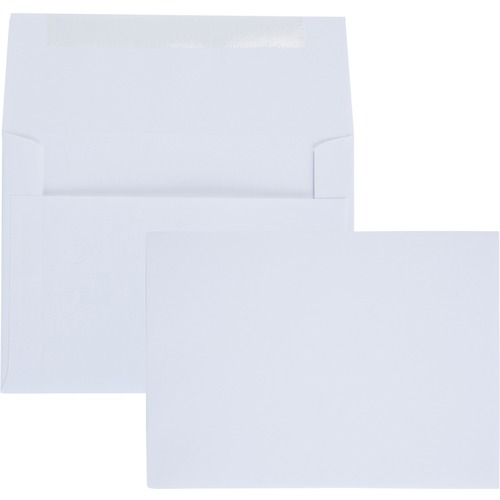Greeting Card/invitation Envelope, #6, 4 3/4 X 6 1/2, White, 100/box