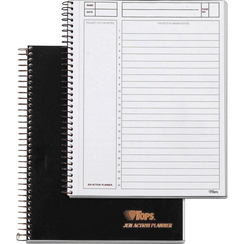 Jen Action Planner, Ruled, 8 1/2 X 6 3/4, White, 100 Sheets