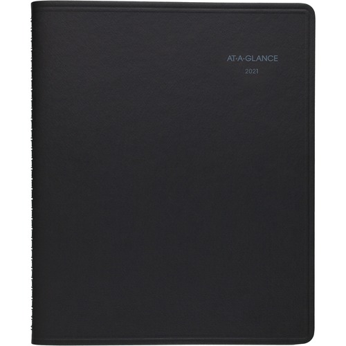 QUICKNOTES WEEKLY/MONTHLY APPOINTMENT BOOK, 8 X 9 7/8, BLACK, 2019