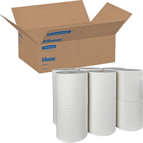 ESSENTIAL PLUS HARD ROLL TOWELS, 1.5" CORE, 8" X 425 FT, WHITE, 12 ROLLS/CARTON