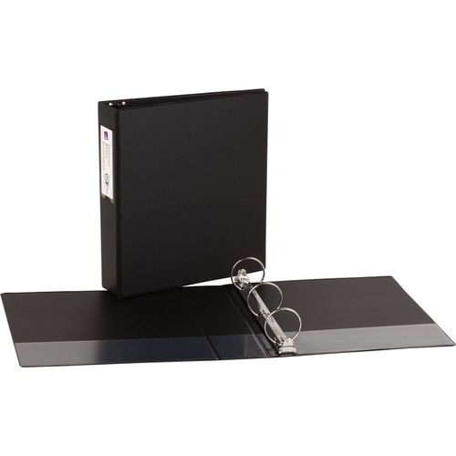 ECONOMY NON-VIEW BINDER WITH ROUND RINGS, 3 RINGS, 2" CAPACITY, 11 X 8.5, BLACK, (4501)