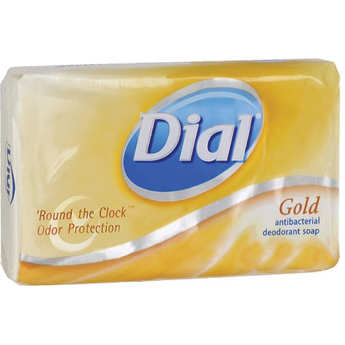 Deodorant Bar Soap, Pleasant, Gold, 4oz Bar, 72/carton