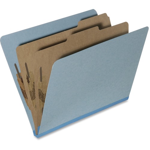 7530015567915, TOP TAB CLASSIFICATION FOLDER, LTR, 6-SECTION, LIGHT BLUE, 10/PK