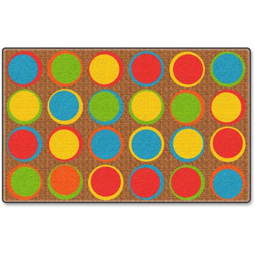 Sitting Spots Seating Rug, 7'6x12', Multi