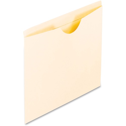 MANILA REINFORCED FILE JACKETS, 2-PLY STRAIGHT TAB, LETTER SIZE, MANILA, 100/BOX