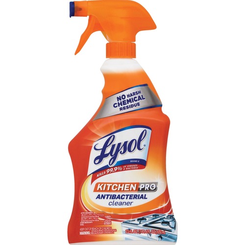 Reckitt Benckiser  Cleaner Spray, f/Kitchens, Antibacterial, 22 oz, 9/CT, Multi