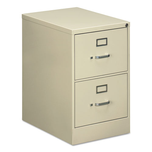TWO-DRAWER ECONOMY VERTICAL FILE CABINET, LEGAL, 18 1/4W X 25D X 29H, PUTTY