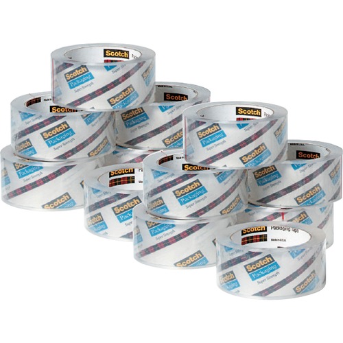 3750 Commercial Grade Packaging Tape, 1.88" X 54.6yds, 3" Core, Clear, 48/carton