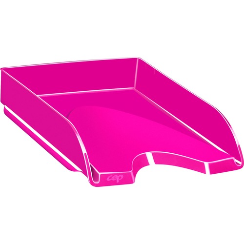 Letter Tray,Stackable,10-1/10"Wx13-7/10"Lx2-3/5"L,PrettyPink