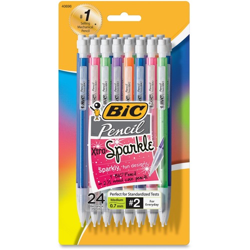 Xtra-Sparkle Mechanical Pencil, 0.7mm, Assorted, 24/pack