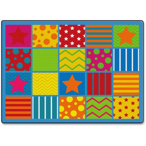 Silly Seating Classroom Rug, 6'x8'4, Multi