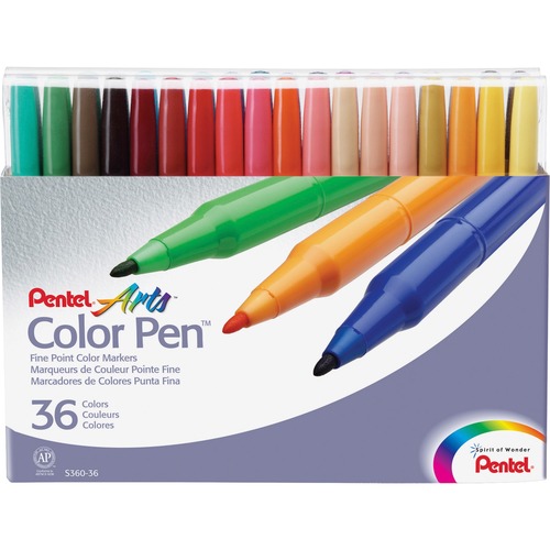 Fine Point Color Pen Set, 36 Assorted Colors, 36/set