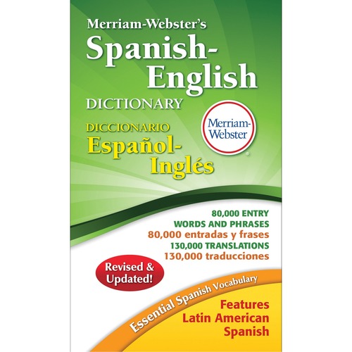 MERRIAM-WEBSTER'S SPANISH-ENGLISH DICTIONARY, 928 PAGES