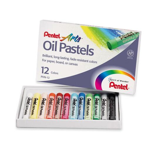 Oil Pastels,12/ST, Assorted