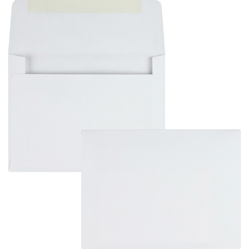 Greeting Card/invitation Envelope, #5 1/2, 4 3/8 X 5 3/4, White, 500/box