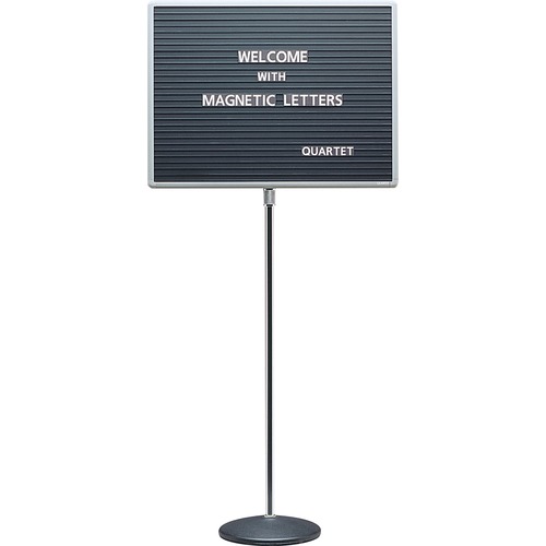 Magnetic Letterboard, 20"x16"x45-62", CE Stand/BK Base