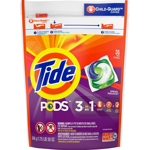Pods, Laundry Detergent, Spring Meadow, 35/pack