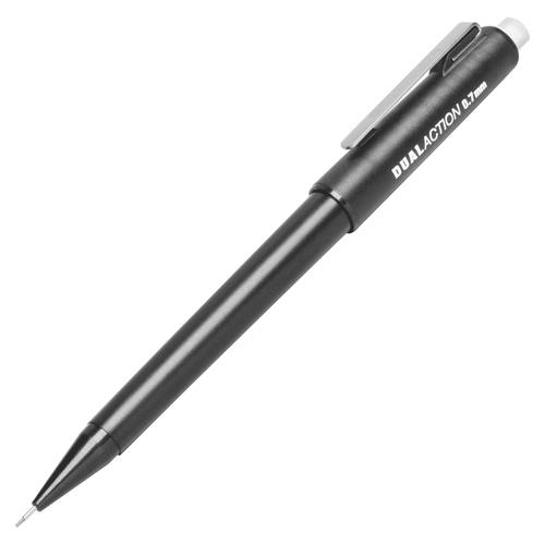 7520013176140, DUAL ACTION MECHANICAL PENCIL, .7MM, BLACK, DOZEN